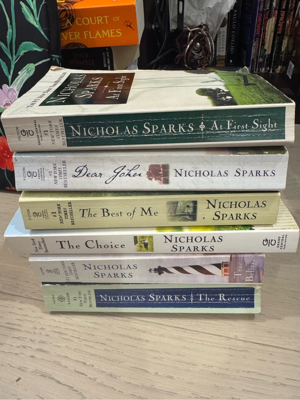 Nicholas Sparks Paperback Book Set of 6